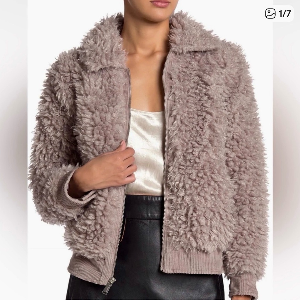 Coquette Teddy Soft Girl Faux Fur Coat Balletcore Blush Shaggy Layer Cozy Luxe